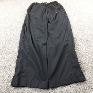VTG Nike Pants Mens L Black Baggy Drawstring Windbreaker Jogger Sweatpants Y2K